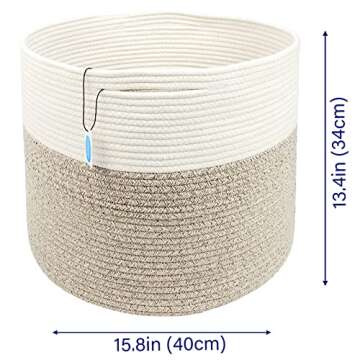 Casaphoria Cotton Rope Baskets for Stylish Storage Solutions