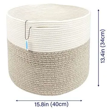 Casaphoria Cotton Rope Baskets for Stylish Storage Solutions