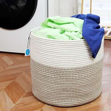 Casaphoria Cotton Rope Baskets for Stylish Storage Solutions