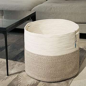 Casaphoria Cotton Rope Baskets for Stylish Storage Solutions