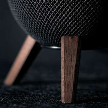Balolo Tripod Stand for HomePod - Black Walnut Design