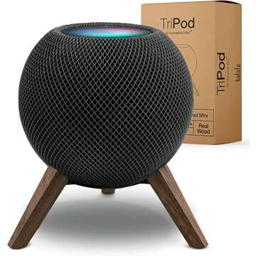 Balolo Tripod Stand for HomePod - Black Walnut Design