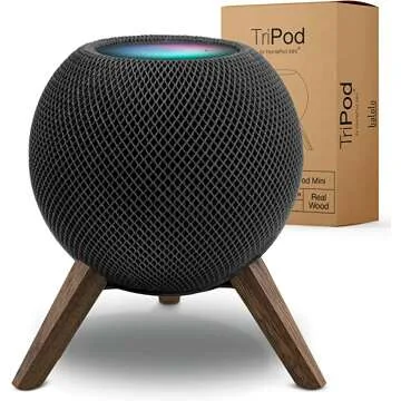 Balolo Tripod Stand for HomePod - Black Walnut Design