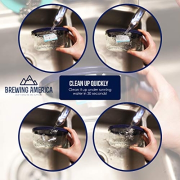 Dissolvable Food Labels for Food Containers - Made in USA - 1x2 Great for Food Prep, Pantry, Canning, Freezer, Mason Jar Storage, Bottles and Rotation– No Scrubbing, No Residue - Teal