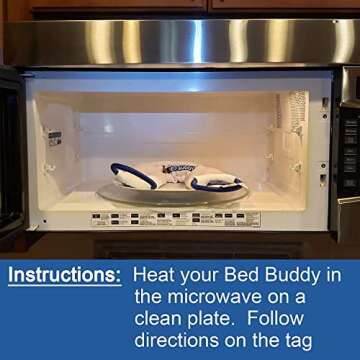 Bed Buddy Neck Warmer, 2 Pack, Microwave Heat Wrap, Heated Neck Wrap - Heating Pad For Neck, Sore Muscles - Microwavable Neck Heating Pad, Heating Pad For Bed, 2 Heat Packs