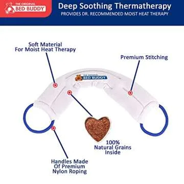 Bed Buddy Neck Warmer, 2 Pack, Microwave Heat Wrap, Heated Neck Wrap - Heating Pad For Neck, Sore Muscles - Microwavable Neck Heating Pad, Heating Pad For Bed, 2 Heat Packs