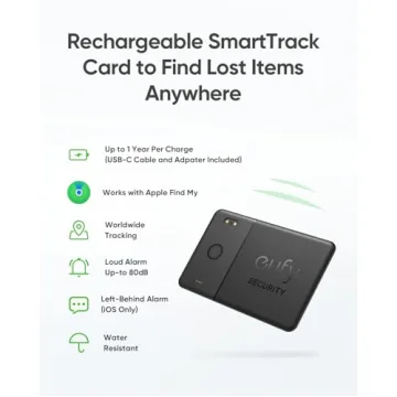 Eufy SmartTrack Card E30 - Rechargeable Tracker for iOS
