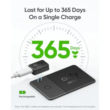 Eufy SmartTrack Card E30 - Rechargeable Tracker for iOS