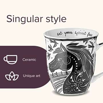 Karma Gifts Unique Boho Mug 16 oz for Coffee Lovers