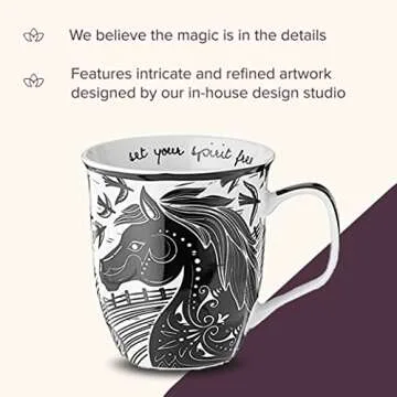 Karma Gifts Unique Boho Mug 16 oz for Coffee Lovers