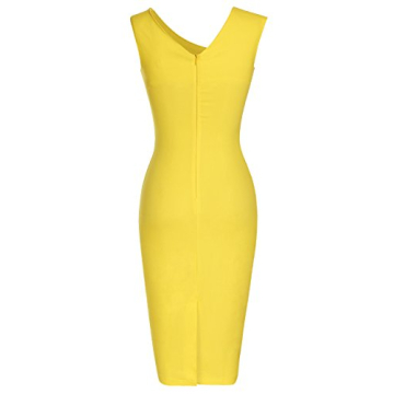 MUXXN 1950s Sleeveless Slim Pencil Dress for Women