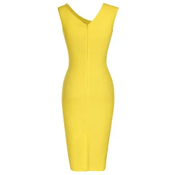 MUXXN 1950s Sleeveless Slim Pencil Dress for Women
