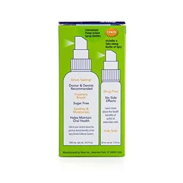 Spry Xylitol Moisturizing Bad Breath Mouth Spray, Bad Breath Treatment Oral Breath Spray with Natural Spearmint, 4.5 fl.oz (Pack of 1)
