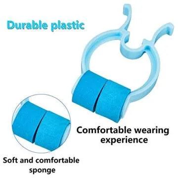 Nose Stop Clips Nasal Nose Stopper Clips Plastic Foam for Emergency or Accident(30 Pieces)