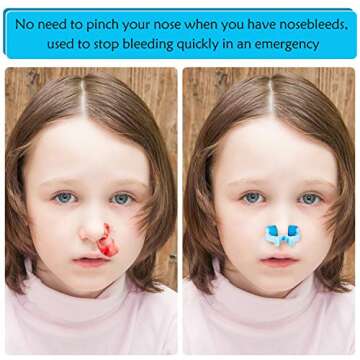 Nose Stop Clips Nasal Nose Stopper Clips Plastic Foam for Emergency or Accident(30 Pieces)
