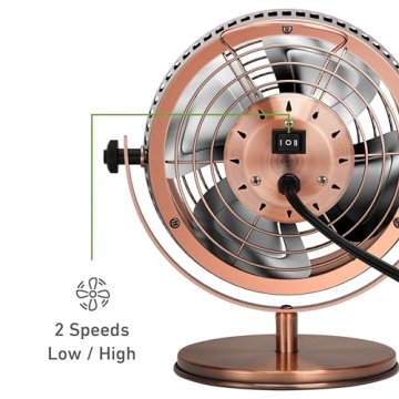 Stylish HOLMES 6" Table Fan - Quiet & Efficient Cooling