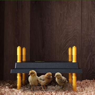 Rural365 Chick Heating Plate Brooder Plate - 12 Inch Brooder Heat Plate for Chicks and Ducklings with Adjustable Height
