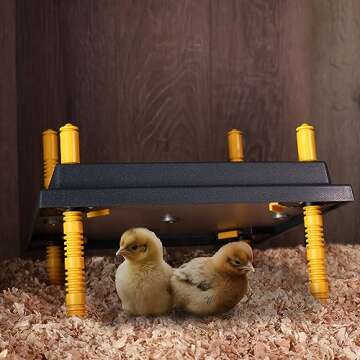 Rural365 Chick Heating Plate Brooder Plate - 12 Inch Brooder Heat Plate for Chicks and Ducklings with Adjustable Height