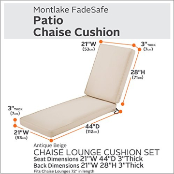 Classic Accessories Montlake Water-Resistant Outdoor Cushion