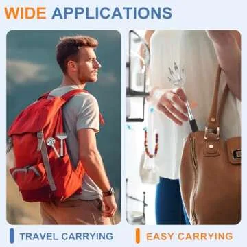 Snowyee Backscratchers, Back Scratcher for Women Men 3PCS Includes Bear Claw Hand and Eagle Claw kit Telescoping with Adjustable (Black)