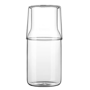 Elegant ZILJJ Bedside Water Carafe and Glass Set 500ml