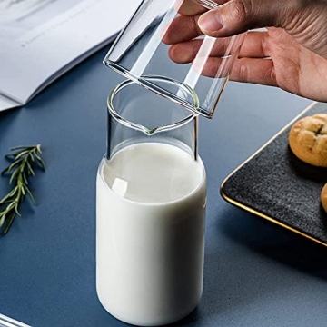 Elegant ZILJJ Bedside Water Carafe and Glass Set 500ml