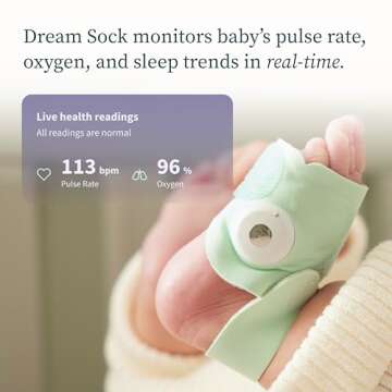 Owlet® Dream Duo Smart Baby Monitor: FDA-Cleared Dream Sock® Plus Owlet Cam 2- Tracks & Notifies f...