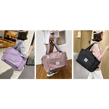 NWLR Large Capacity Foldable Travel Duffel Bag Blue