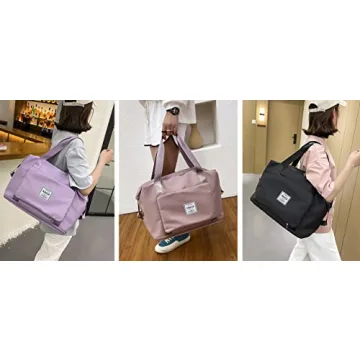 NWLR Large Capacity Foldable Travel Duffel Bag Blue