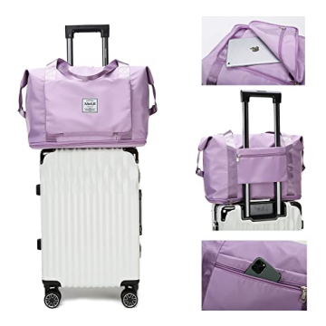 NWLR Large Capacity Foldable Travel Duffel Bag Blue