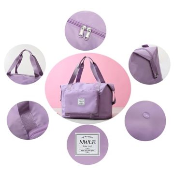 NWLR Large Capacity Foldable Travel Duffel Bag Blue