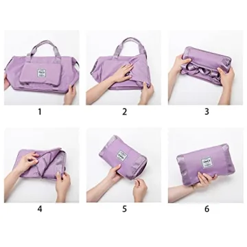 NWLR Large Capacity Foldable Travel Duffel Bag Blue