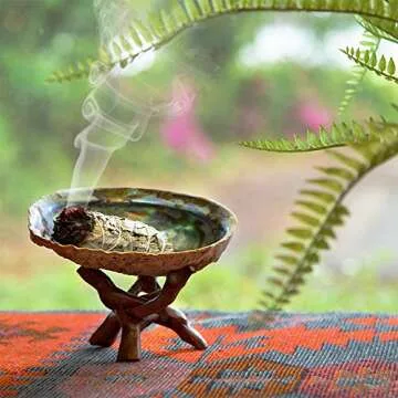 Purple Canyon Smudge Kit (Beginner's Gift Set) - 3 White Sage Smudge Sticks, 2 Palo Santo, Abalone Shell, Smudge Feather w/Stand + Smudging Guide for Home Cleansing & Healing Meditation Rituals