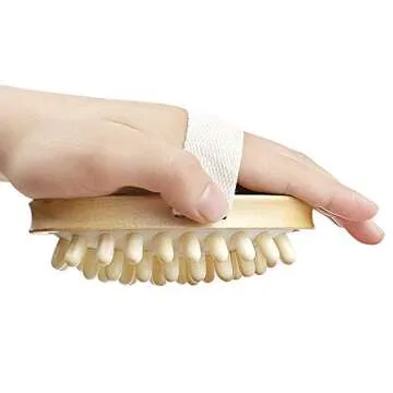 Natural Wooden Massage Body Brush for Cellulite Relief