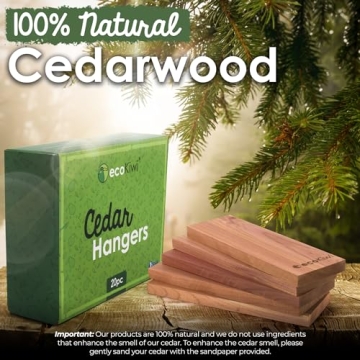ecoKiwi Cedar Blocks - Natural Scented Closet Freshener