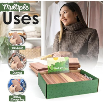 ecoKiwi Cedar Blocks - Natural Scented Closet Freshener