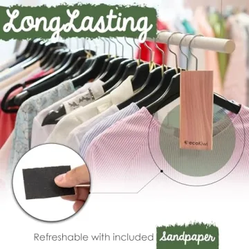 ecoKiwi Cedar Blocks - Natural Scented Closet Freshener