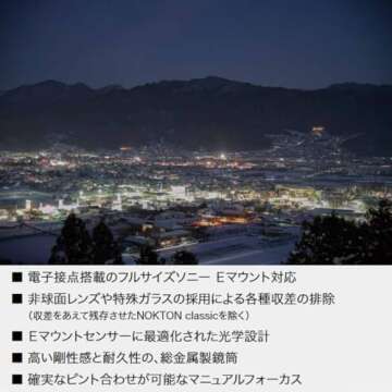 Voigtländer NOKTON Classic 35mm F1.4 E-Mount Lens