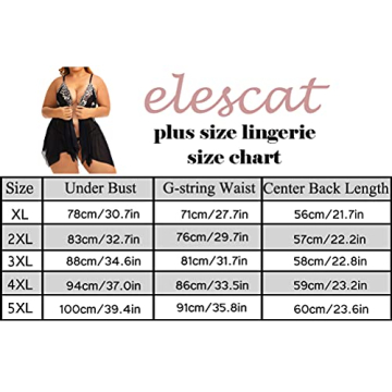 Plus Size Lace Babydoll Chemise Women's Sleepwear XL-6XL