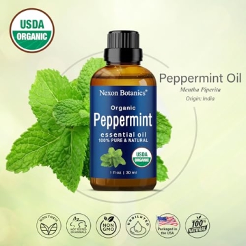 Organic Peppermint Essential Oil Pure Mint Oil for Care