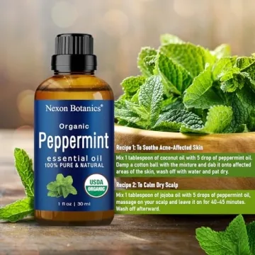 Organic Peppermint Essential Oil Pure Mint Oil for Care