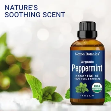 Organic Peppermint Essential Oil Pure Mint Oil for Care