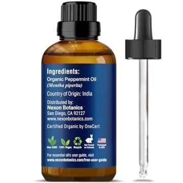 Organic Peppermint Essential Oil Pure Mint Oil for Care