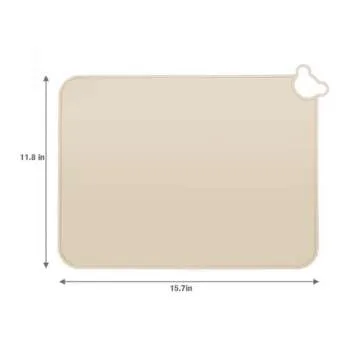 PandaEar 3 Pack Silicone Placemat for Toddlers Kids for Dining Table & Restaurants - Portable Silicone Mat for Baby Eating - Food Grade Non-Slip Baby Table Mat