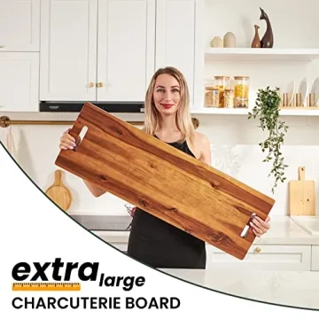 TIDITA 36" Large Acacia Charcuterie Board - Perfect for Hosting