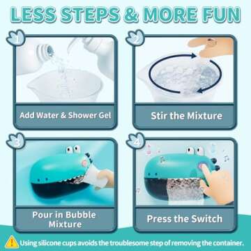 Lehoo Castle Bath Toy for Kids - Fun Singing Bubble Maker