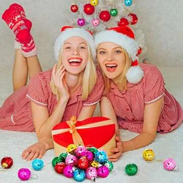 BBTO 24 Pieces Mini Disco Ball Ornaments Disco Ball 70s Party Decor Cake Topper Hanging Reflective Ball Ornament for Party Decor(0.91 Inch,Multicolored)