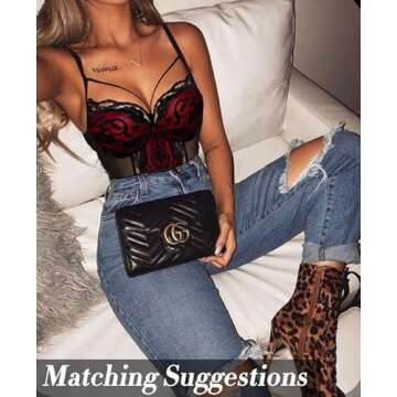 Avidlove Garter Lingerie For Women Sexy Lace Teddy Chemise One Piece Bodysuit (XXL, Red)