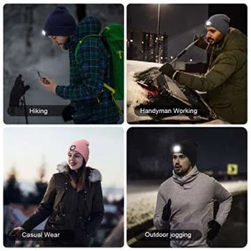 LED Beanie with Light | Rechargeable Winter Hat for All