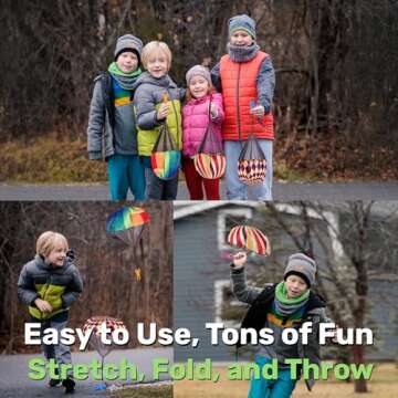 Nutty Toys Parachute Toys for Kids - Tangle Free Fun